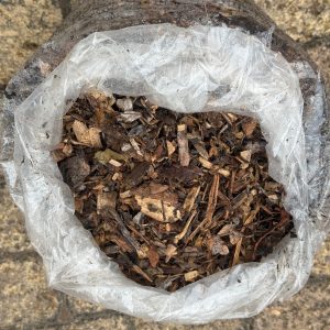 Black rough mulch 20dm