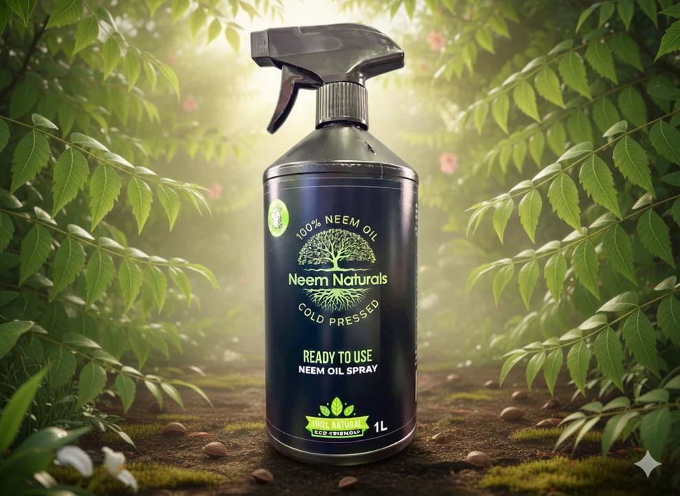 Neem Naturals Cold Pressed Neem Oil Ready to Use Plant Spray 1L