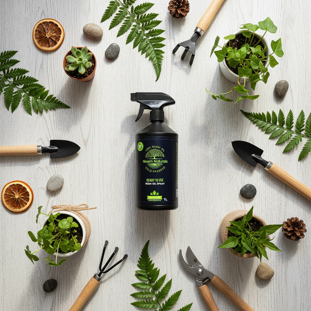 Neem Naturals Cold Pressed Neem Oil Ready to Use Plant Spray 1L - Image 3